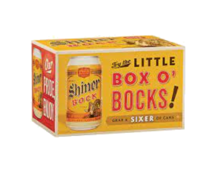 Shiner Bock 12oz 6-Pack Can
