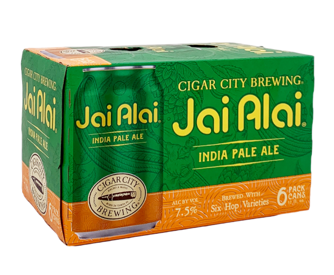 Cigar City Jai Alai IPA 12oz 6-Pack Can