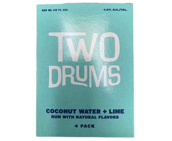 Two Drums Coconut Water Lime 12oz 4-Pack Can