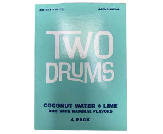 Two Drums Coconut Water Lime 12oz 4-Pack Can