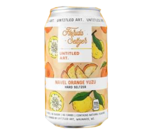 Untitled Art Florida Seltzer Navel Orange Yuzu 12oz 6-Pack Can