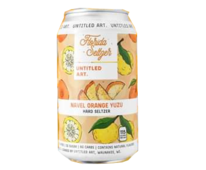 Untitled Art Florida Seltzer Navel Orange Yuzu 12oz 6-Pack Can