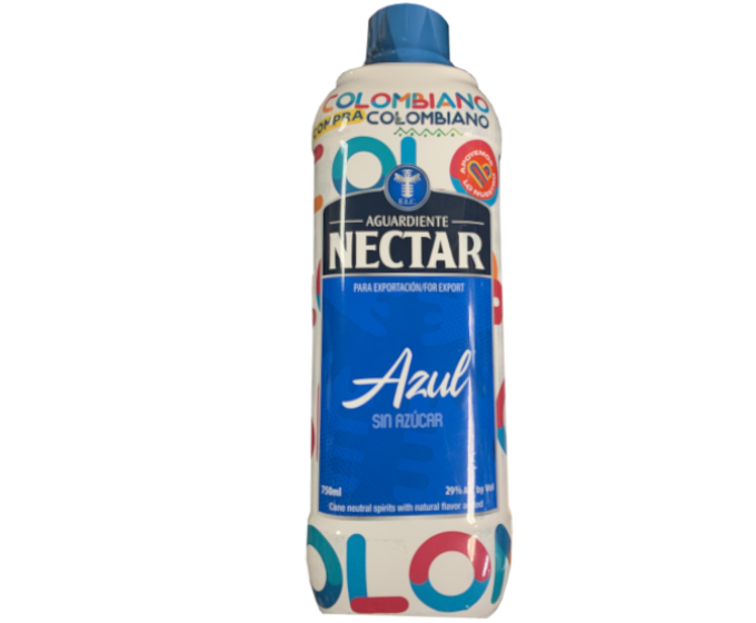 Aguardiente Nectar Azul Sin Azucar 750ml