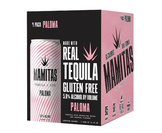 Mamitas Tequila & Soda Paloma 12oz 4-Pack Can