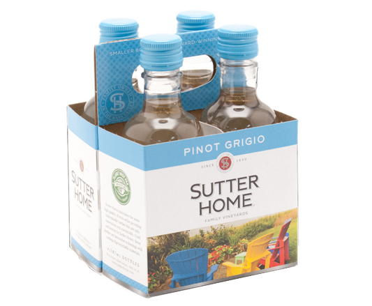 Sutter Home Pinot Grigio 187ml 4-Pack Bottle (DNO P2)