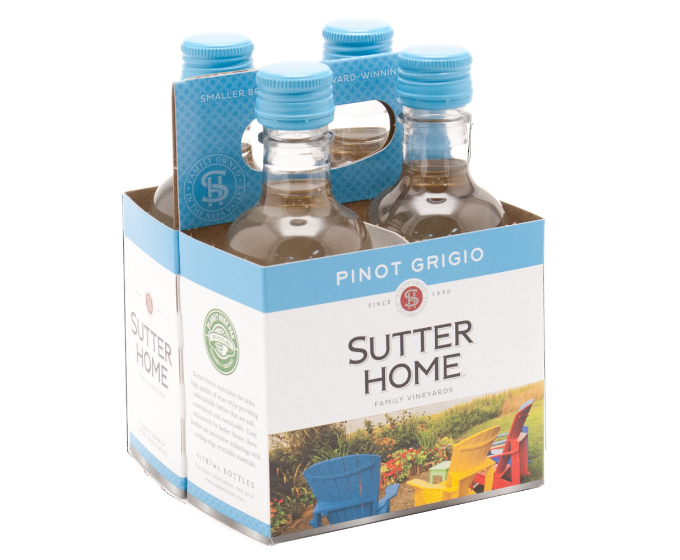 Sutter Home Pinot Grigio 187ml 4-Pack Bottle (DNO P2)