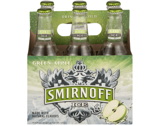 Smirnoff Ice Green Apple 11.2oz 6-Pack Bottle